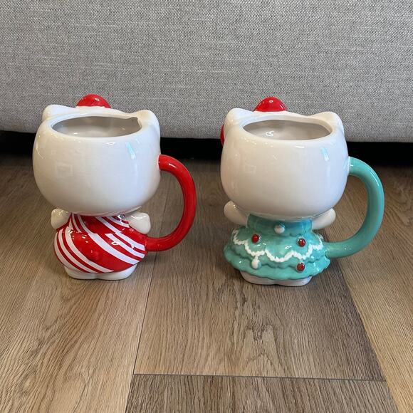 Hello Kitty Sanrio Christmas Holiday Coffee Tea Mug Set - Picture 5 of 5